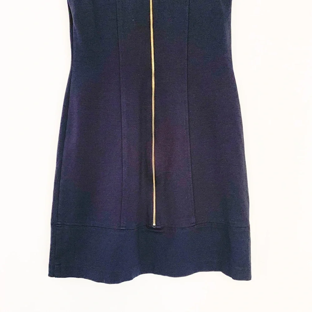 Vince Camuto Soft Navy Blue Sailor Full Back Zip Sleeveless Dress-Size 2 - Picture 11 of 13